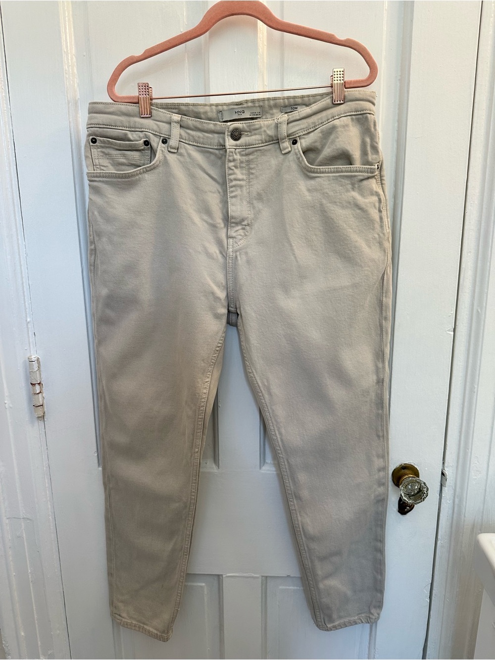 Light Beige Men’s Jeans - Mango Essentials